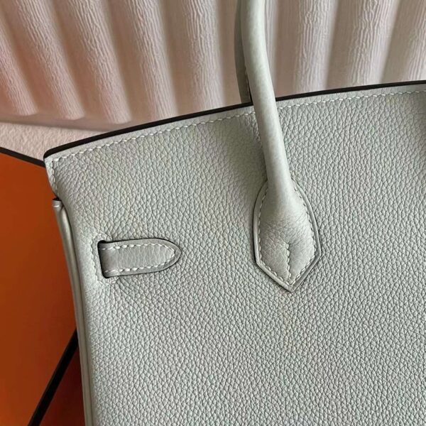 mmexport1725870641920 DDMode Bags Birkin Togo W0 Crystal grey Gold Hardware 25cm Full Handmade Ghw