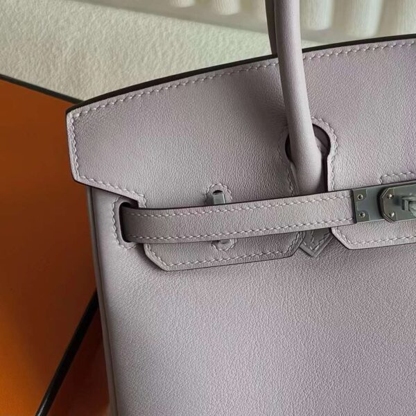 mmexport1725961592532-1 DDMode Bags Birkin Swift 4W taro purple Silver Hardware 25cm Full Handmade Phw