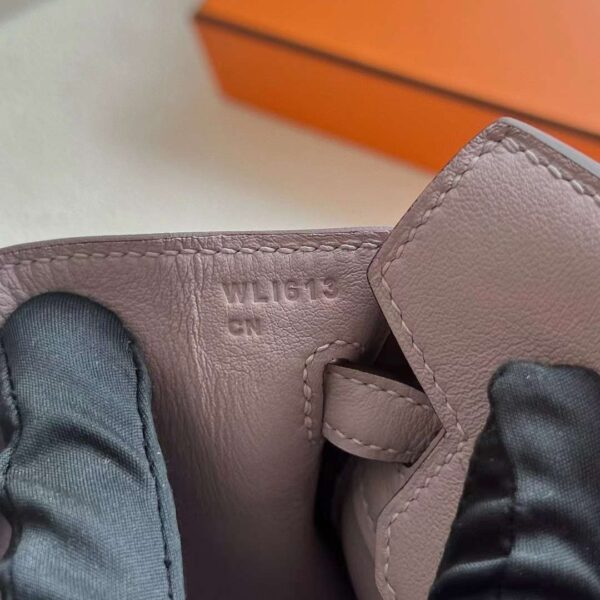 mmexport1725961600668 DDMode Bags Birkin Swift 4W taro purple Silver Hardware 25cm Full Handmade Phw