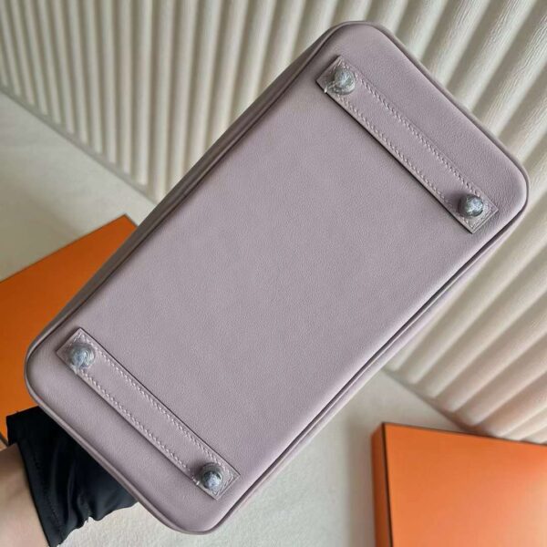 mmexport1725961604115 DDMode Bags Birkin Swift 4W taro purple Silver Hardware 25cm Full Handmade Phw
