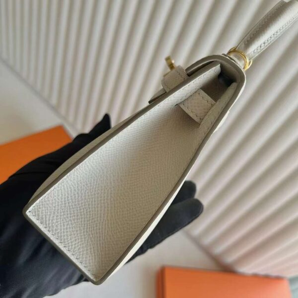 mmexport1726220722734 DDMode Reddit Mini Kelly Epsom Ck10 Cream White Gold Hardware 19cm Full Handmade Ghw
