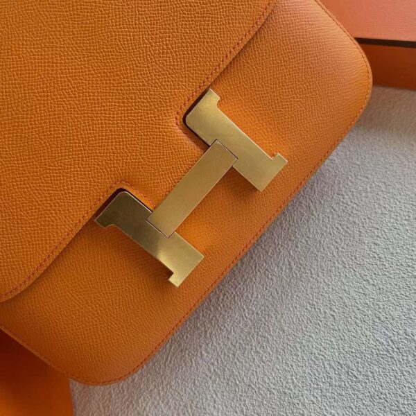 mmexport1726284743435 DDMode Reddit Constance Epsom Ck93 Orange Gold Hardware 24cm Full Handmade Ghw