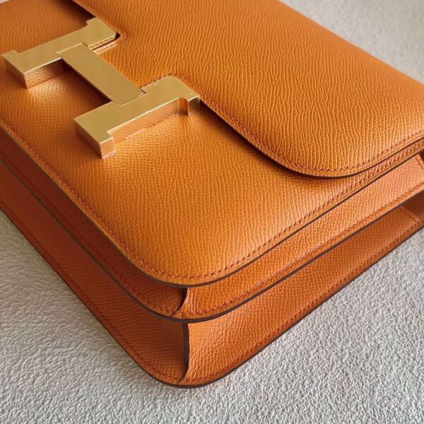 mmexport1726284746278 DDMode Reddit Constance Epsom Ck93 Orange Gold Hardware 24cm Full Handmade Ghw