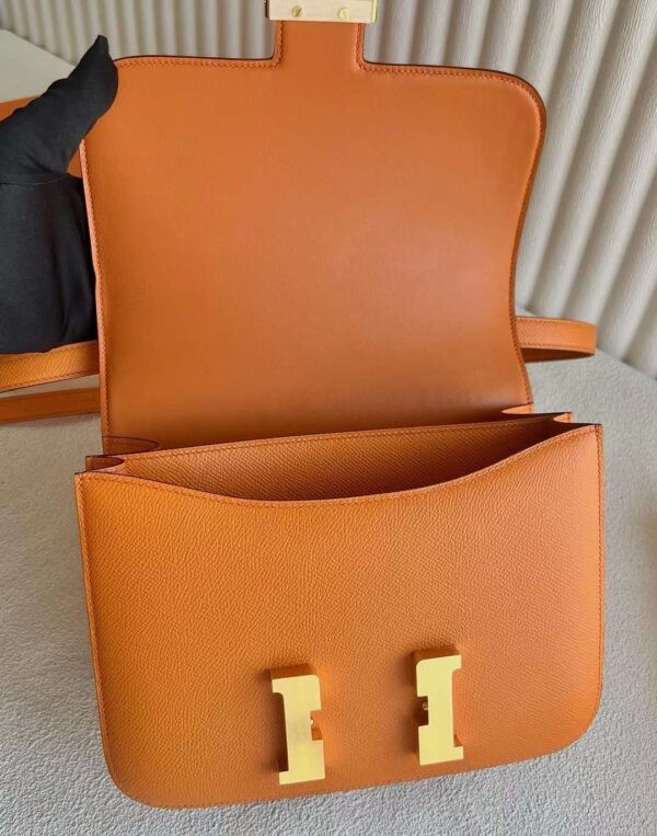 mmexport1726284749833 DDMode Reddit Constance Epsom Ck93 Orange Gold Hardware 24cm Full Handmade Ghw