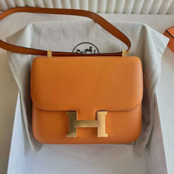 mmexport1726284766963 DDMode Reddit Constance Epsom Ck93 Orange Gold Hardware 24cm Full Handmade Ghw