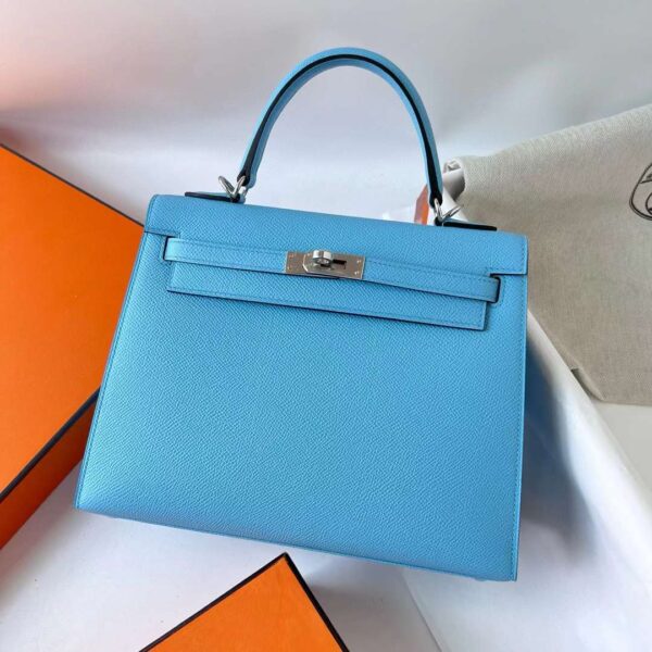 mmexport1727362500629-1 DDMode Yupoo Kelly Epsom 7N Candy Blue Silver Hardware 25cm Full Handmade Phw