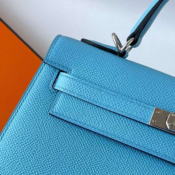 mmexport1727362502037 DDMode Yupoo Kelly Epsom 7N Candy Blue Silver Hardware 25cm Full Handmade Phw