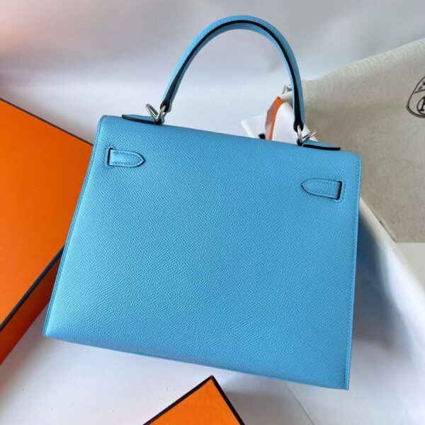 mmexport1727362504840 DDMode Yupoo Kelly Epsom 7N Candy Blue Silver Hardware 25cm Full Handmade Phw
