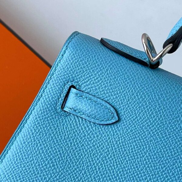 mmexport1727362507340 DDMode Yupoo Kelly Epsom 7N Candy Blue Silver Hardware 25cm Full Handmade Phw