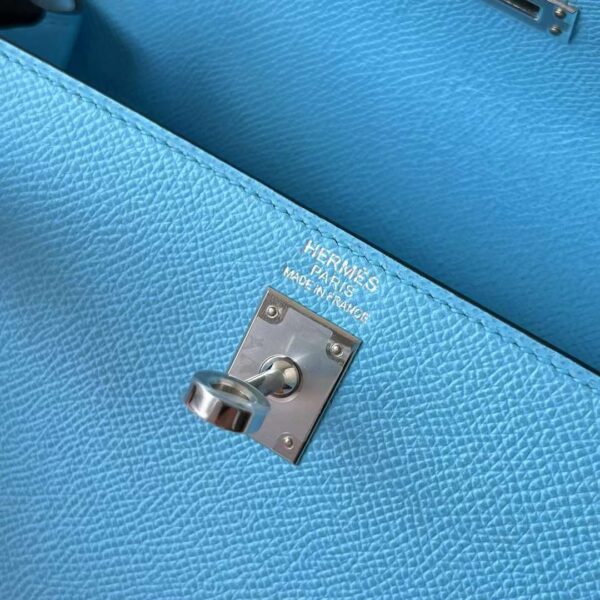 mmexport1727362508669 DDMode Yupoo Kelly Epsom 7N Candy Blue Silver Hardware 25cm Full Handmade Phw