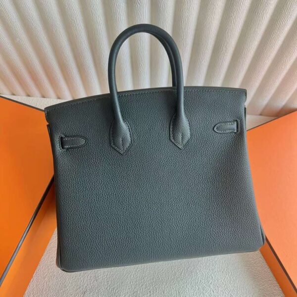 mmexport1727362864562 DDMode Bags Birkin Togo 6O Pine green Silver Hardware 25cm Full Handmade Phw