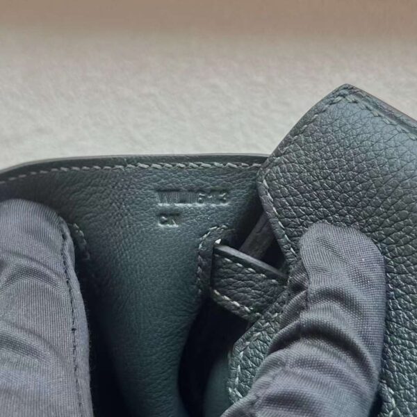 mmexport1727362870977 DDMode Bags Birkin Togo 6O Pine green Silver Hardware 25cm Full Handmade Phw