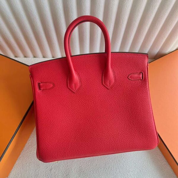 mmexport1727362918520 DDMode Bags Birkin Togo S3 Bright Red Gold Hardware 25cm Full Handmade Ghw