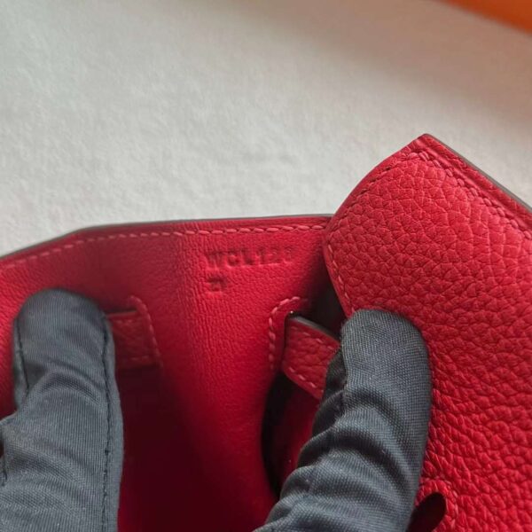 mmexport1727362925642 DDMode Bags Birkin Togo S3 Bright Red Gold Hardware 25cm Full Handmade Ghw