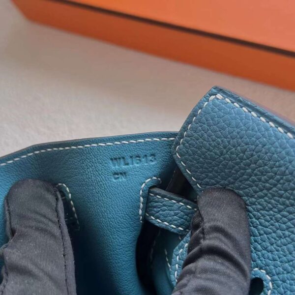 mmexport1727362957713 DDMode Bags Birkin Togo D2 New Denim blue Silver Hardware 25cm Full Handmade Ghw