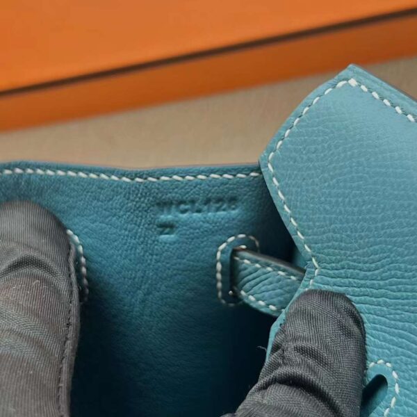 mmexport1727363015121 DDMode Bags Birkin Sellier Epsom D2 New Denim blue Silver Hardware 25cm Full Handmade Ghw