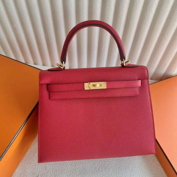 mmexport1727363178597-1 DDMode Reddit Kelly Epsom Q5 Flag red Gold Hardware 25cm Full Handmade Ghw