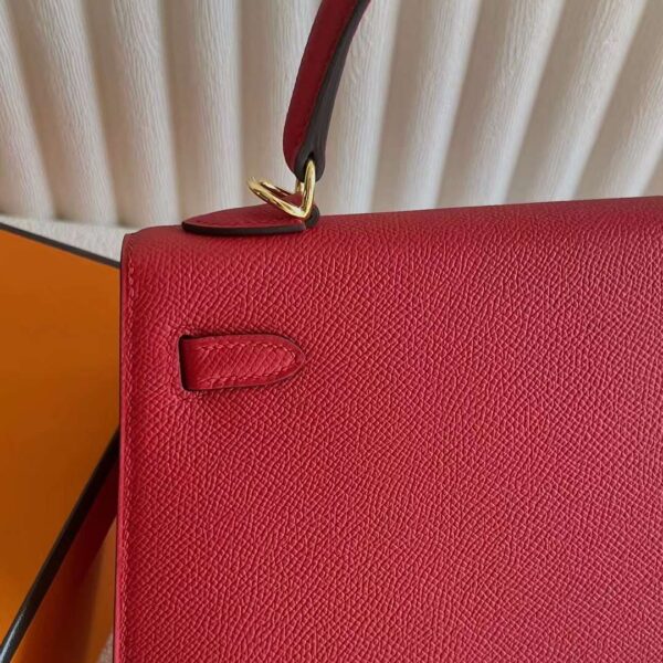 mmexport1727363184120 DDMode Reddit Kelly Epsom Q5 Flag red Gold Hardware 25cm Full Handmade Ghw