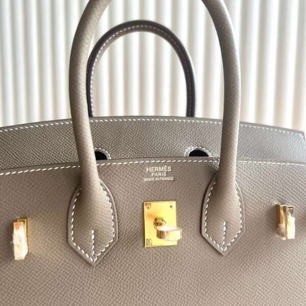 mmexport1728377394660 DDMode Reddit Birkin Sellier Epsom Ck18 Etoupe Grey Gold Hardware 25cm Full Handmade Ghw