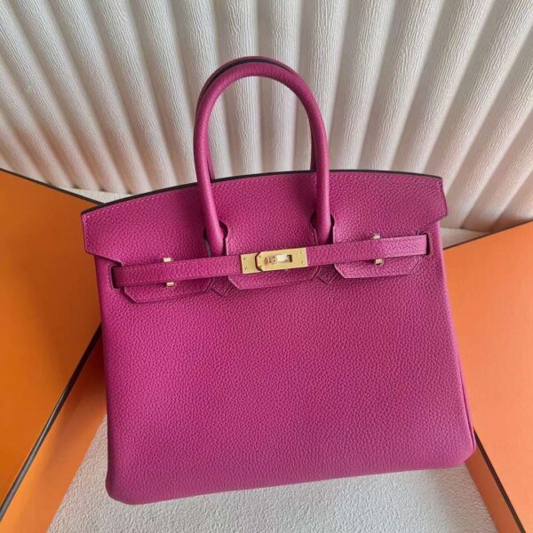 mmexport1728486994582-1 DDMode Bags Birkin Togo L3 Rose Purple Gold Hardware 25cm Full Handmade Ghw