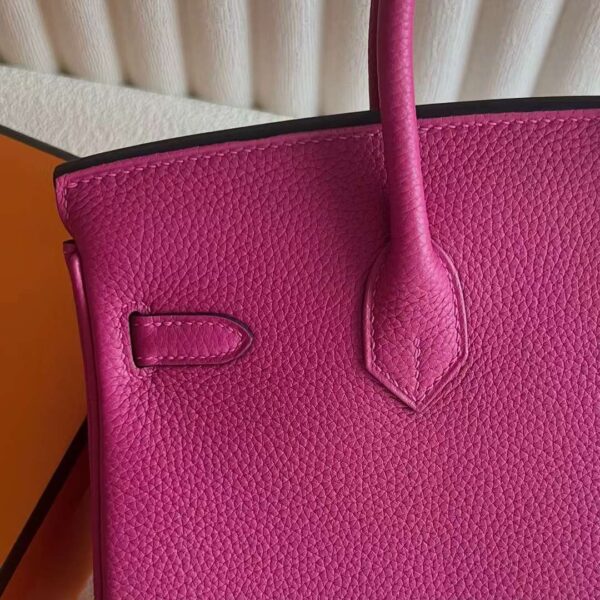 mmexport1728487000258 DDMode Bags Birkin Togo L3 Rose Purple Gold Hardware 25cm Full Handmade Ghw
