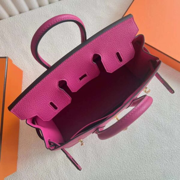 mmexport1728487001734 DDMode Bags Birkin Togo L3 Rose Purple Gold Hardware 25cm Full Handmade Ghw