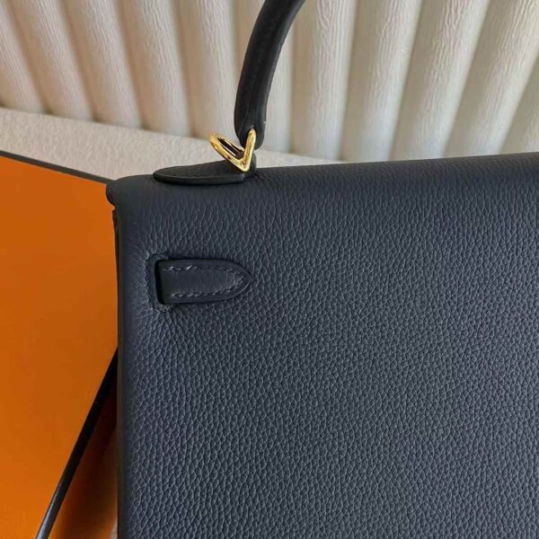 mmexport1730346755449 DDMode Factory Kelly Togo 2Z Deep Blue Gold Hardware 25cm Full Handmade Ghw
