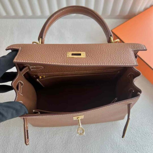 mmexport1731203277108 DDMode Factory Kelly Togo Ck37 Golden Brown Gold Hardware 25cm Full Handmade Ghw