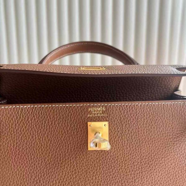 mmexport1731203280231 DDMode Factory Kelly Togo Ck37 Golden Brown Gold Hardware 25cm Full Handmade Ghw