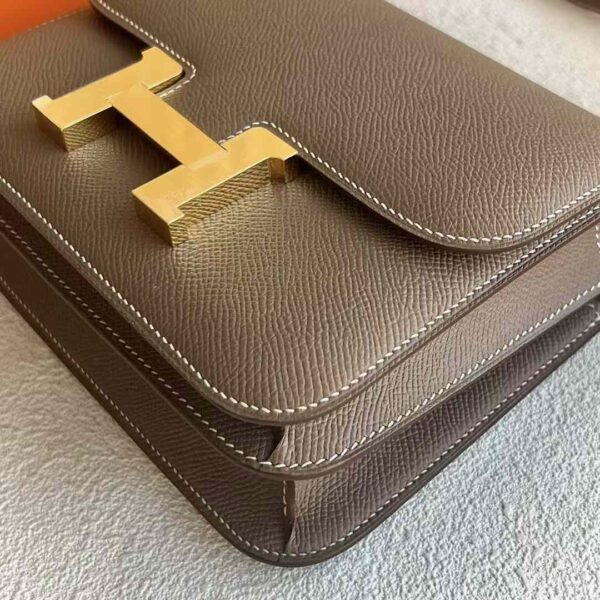 mmexport1731317524996 DDMode Reddit Constance Epsom Ck18 Etoupe Grey Gold Hardware 18cm Full Handmade Ghw