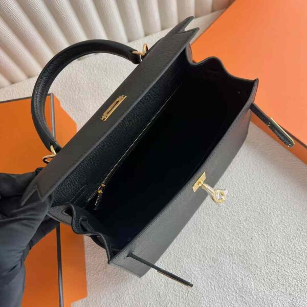 mmexport1732097076533 DDMode Kelly Epsom Ck89 Black Gold Hardware 25cm Full Handmade Ghw