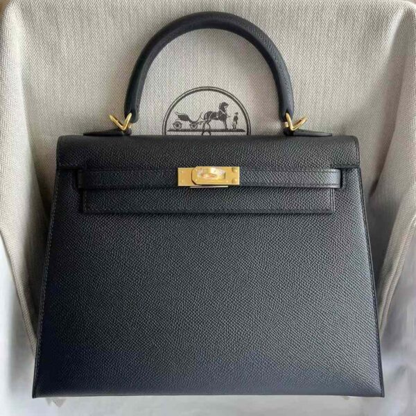 mmexport1732097080284 DDMode Kelly Epsom Ck89 Black Gold Hardware 25cm Full Handmade Ghw