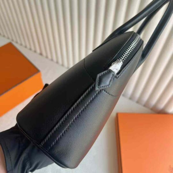 mmexport1732593262619 DDMode Bolide Swift Leather Ck89 Black Silver Hardware 27cm Full Handmade Phw