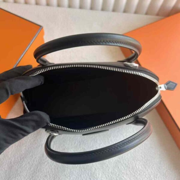 mmexport1732593266732 DDMode Bolide Swift Leather Ck89 Black Silver Hardware 27cm Full Handmade Phw