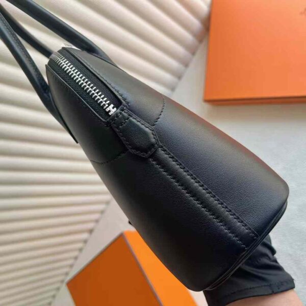 mmexport1732593268057 DDMode Bolide Swift Leather Ck89 Black Silver Hardware 27cm Full Handmade Phw