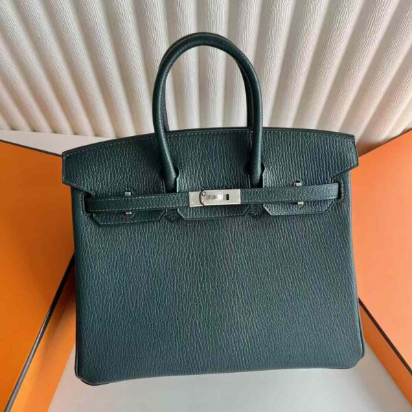 mmexport1733409205436-1 DDMode Reddit Birkin Chevre Leather 6O Pine green Silver Hardware 25cm Full Handmade Phw