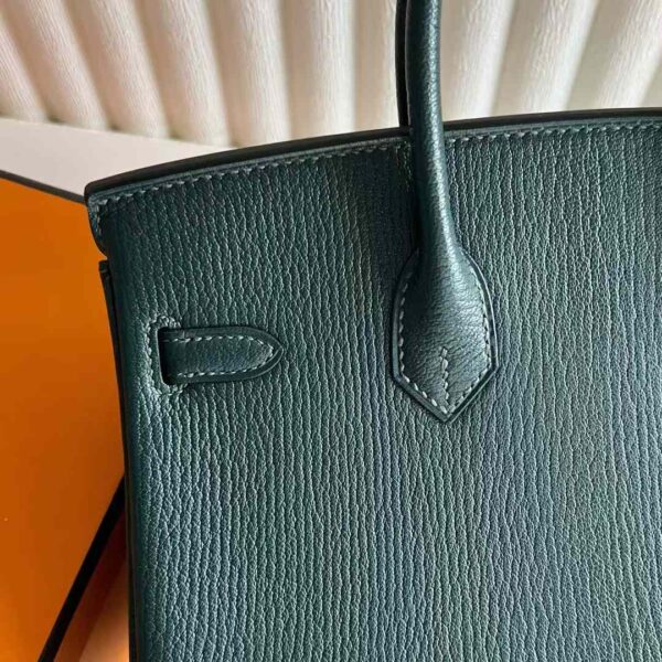 mmexport1733409211426 DDMode Reddit Birkin Chevre Leather 6O Pine green Silver Hardware 25cm Full Handmade Phw
