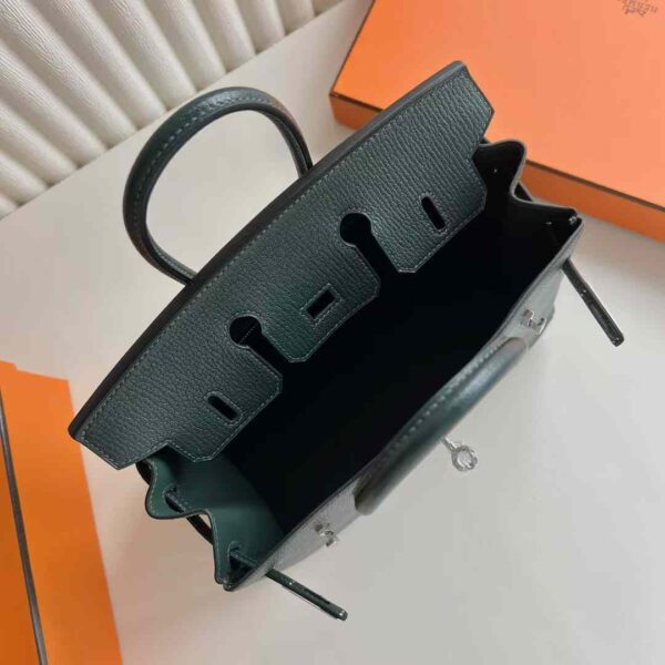 mmexport1733409212862 DDMode Reddit Birkin Chevre Leather 6O Pine green Silver Hardware 25cm Full Handmade Phw