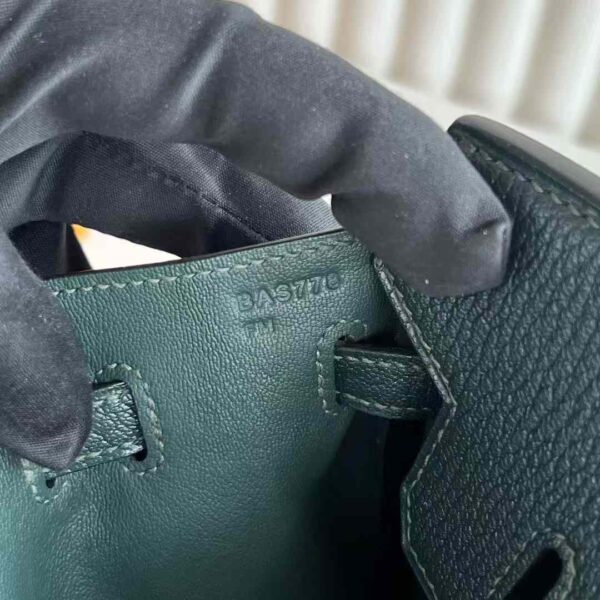 mmexport1733409214256 DDMode Reddit Birkin Chevre Leather 6O Pine green Silver Hardware 25cm Full Handmade Phw