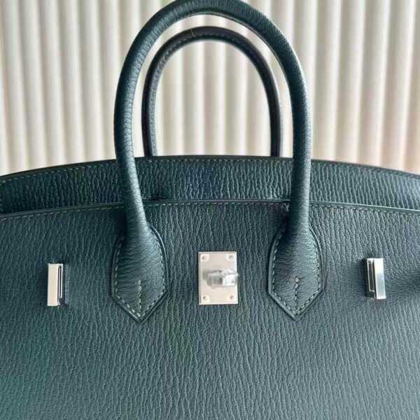 mmexport1733409215717 DDMode Reddit Birkin Chevre Leather 6O Pine green Silver Hardware 25cm Full Handmade Phw