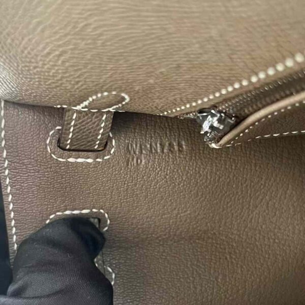 mmexport1733755196982 DDMode Bags Kelly Epsom Ck18 Etoupe Grey Silver Hardware 25cm Full Handmade Phw