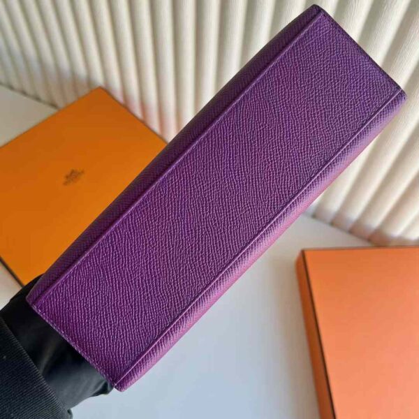 mmexport1733966611279 DDMode Factory Mini Kelly Pochette Epsom P9 Anemone purple Silver Hardware 22cm Full Handmade Phw
