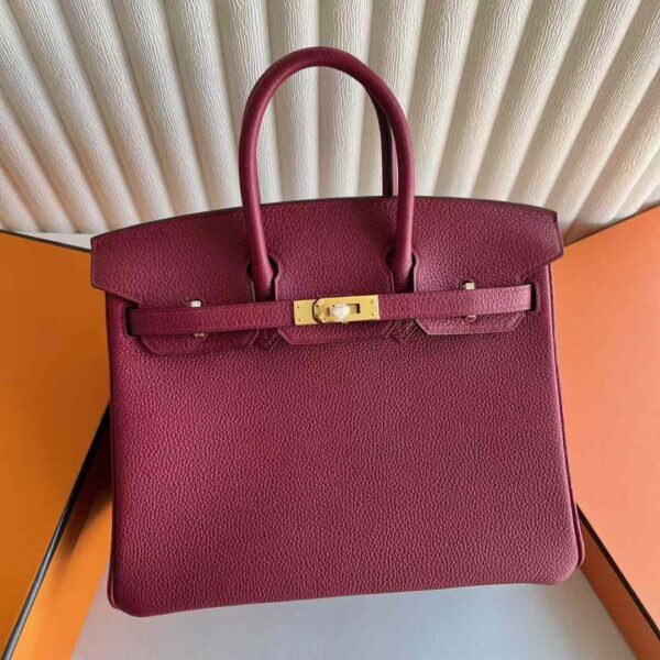 mmexport1733967737906-1 DDMode Factory Birkin Togo Leather K1 Garnet Red Gold Hardware 25cm Full Handmade Ghw