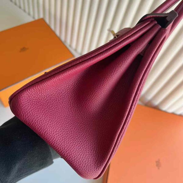 mmexport1733967740792 DDMode Factory Birkin Togo Leather K1 Garnet Red Gold Hardware 25cm Full Handmade Ghw