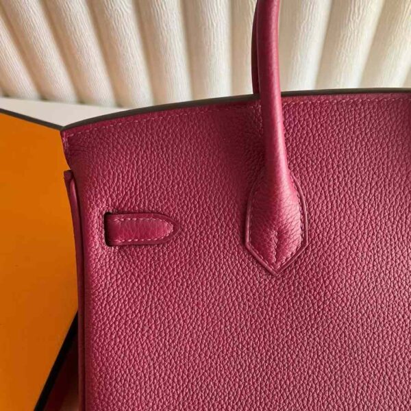 mmexport1733967744201 DDMode Factory Birkin Togo Leather K1 Garnet Red Gold Hardware 25cm Full Handmade Ghw