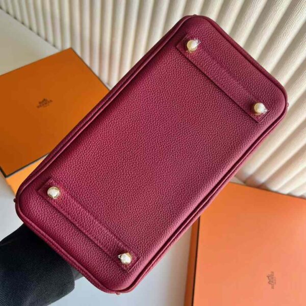 mmexport1733967753503 DDMode Factory Birkin Togo Leather K1 Garnet Red Gold Hardware 25cm Full Handmade Ghw