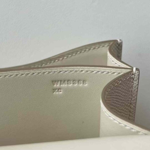 mmexport1734422830350 DDMode RepLadies Constance Epsom Ck10 Cream White Silver 18cm Full Handmade Phw