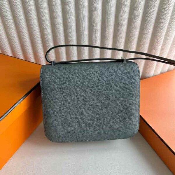 mmexport1737447518833 DDMode Factory Constance Epsom Leather CC63 Apricot green Silver Hardware 18cm Full Handmade Phw