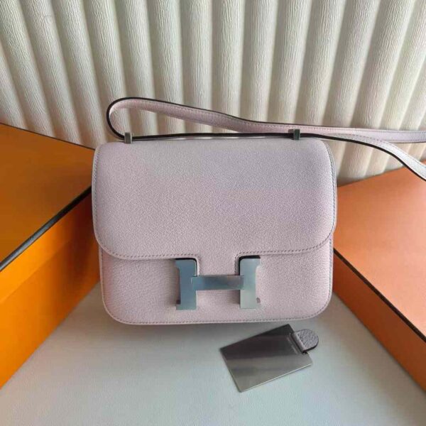 mmexport1737447766325-1 DDMode Constance Chever Mirror Style M7 Light Pink Silver Hardware 18cm Full Handmade Phw
