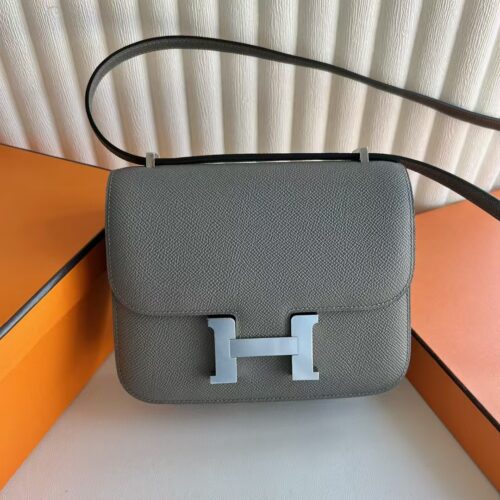 DDMode Reviews Constance Epsom 0L medium grey Silver Hardware 18cm Full Handmade Phw